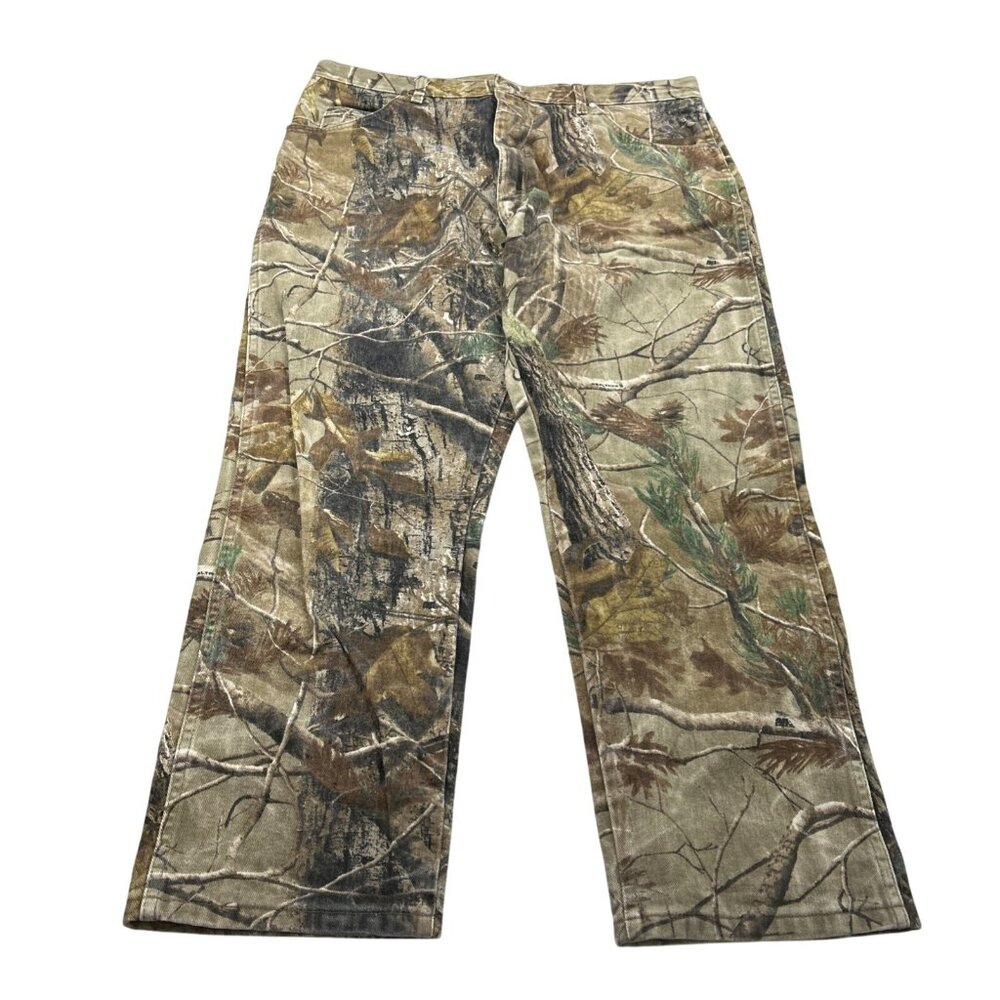 Wrangler Pro Gear Pants Mens 40x30 Jeans Straight Realtree Camo Hunting Outdoors